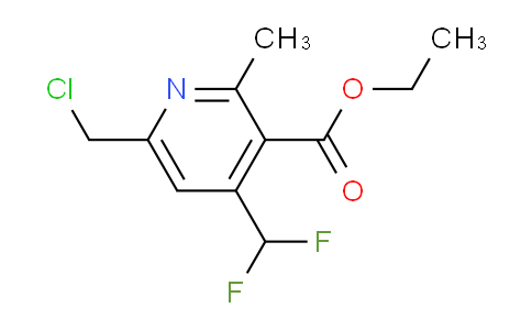 Ethyl 6-(chloromethyl)-4-(difluoromethyl)-2-methylpyridine-3-carboxylate