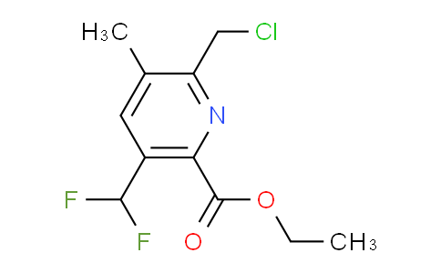 Ethyl 2-(chloromethyl)-5-(difluoromethyl)-3-methylpyridine-6-carboxylate