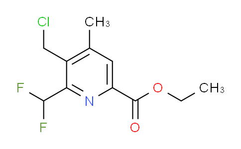 AM33293 | 1361790-40-0 | Ethyl 3-(chloromethyl)-2-(difluoromethyl)-4-methylpyridine-6-carboxylate