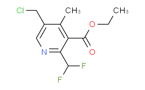 Ethyl 5-(chloromethyl)-2-(difluoromethyl)-4-methylpyridine-3-carboxylate
