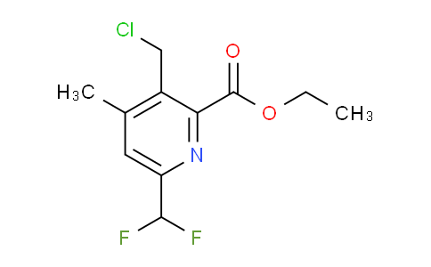 Ethyl 3-(chloromethyl)-6-(difluoromethyl)-4-methylpyridine-2-carboxylate