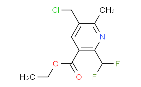 Ethyl 3-(chloromethyl)-6-(difluoromethyl)-2-methylpyridine-5-carboxylate