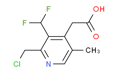 2-(Chloromethyl)-3-(difluoromethyl)-5-methylpyridine-4-acetic acid