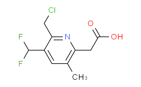 2-(Chloromethyl)-3-(difluoromethyl)-5-methylpyridine-6-acetic acid