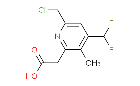 6-(Chloromethyl)-4-(difluoromethyl)-3-methylpyridine-2-acetic acid