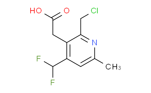 2-(Chloromethyl)-4-(difluoromethyl)-6-methylpyridine-3-acetic acid