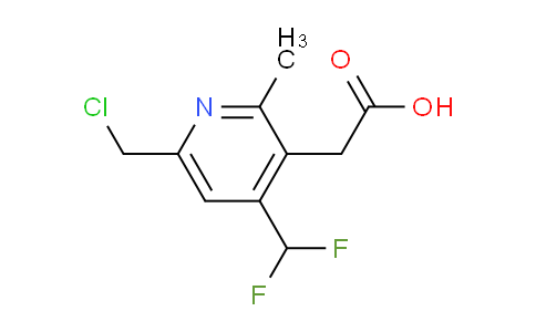 6-(Chloromethyl)-4-(difluoromethyl)-2-methylpyridine-3-acetic acid