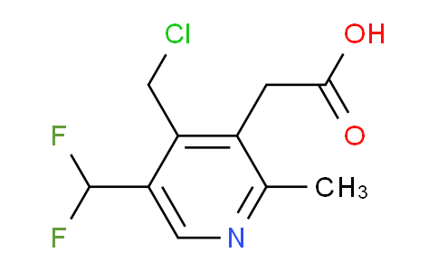 4-(Chloromethyl)-5-(difluoromethyl)-2-methylpyridine-3-acetic acid