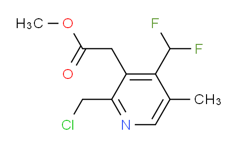 Methyl 2-(chloromethyl)-4-(difluoromethyl)-5-methylpyridine-3-acetate