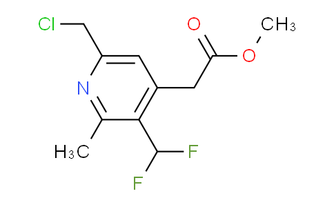 Methyl 6-(chloromethyl)-3-(difluoromethyl)-2-methylpyridine-4-acetate