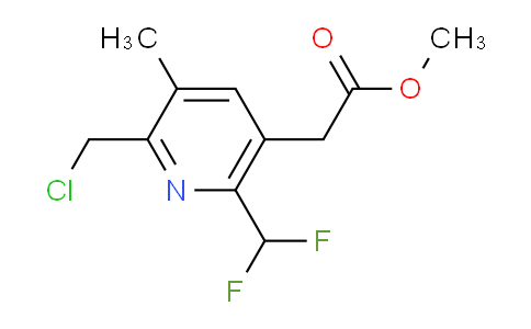 Methyl 2-(chloromethyl)-6-(difluoromethyl)-3-methylpyridine-5-acetate