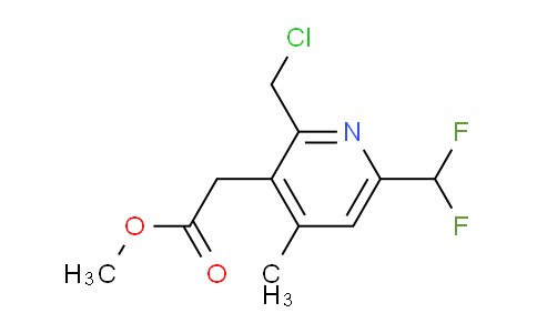 Methyl 2-(chloromethyl)-6-(difluoromethyl)-4-methylpyridine-3-acetate