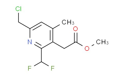 Methyl 6-(chloromethyl)-2-(difluoromethyl)-4-methylpyridine-3-acetate