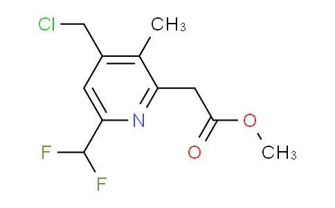Methyl 4-(chloromethyl)-6-(difluoromethyl)-3-methylpyridine-2-acetate