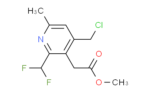 Methyl 4-(chloromethyl)-2-(difluoromethyl)-6-methylpyridine-3-acetate