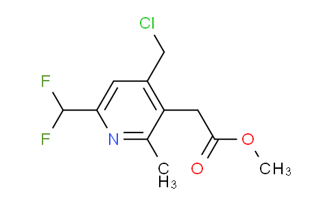 Methyl 4-(chloromethyl)-6-(difluoromethyl)-2-methylpyridine-3-acetate