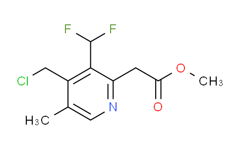 Methyl 4-(chloromethyl)-3-(difluoromethyl)-5-methylpyridine-2-acetate