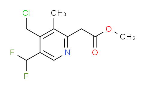 Methyl 4-(chloromethyl)-5-(difluoromethyl)-3-methylpyridine-2-acetate