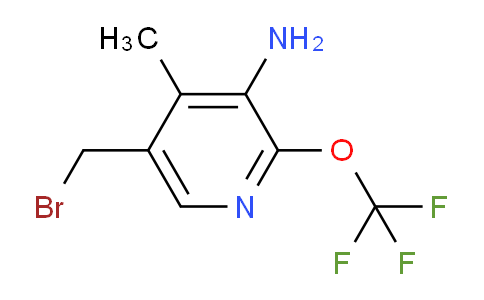 3-Amino-5-(bromomethyl)-4-methyl-2-(trifluoromethoxy)pyridine