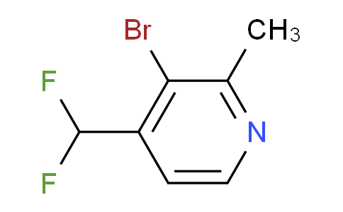 3-Bromo-4-(difluoromethyl)-2-methylpyridine