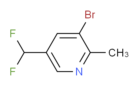 3-Bromo-5-(difluoromethyl)-2-methylpyridine