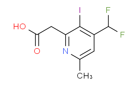 AM33654 | 1806020-83-6 | 4-(Difluoromethyl)-3-iodo-6-methylpyridine-2-acetic acid