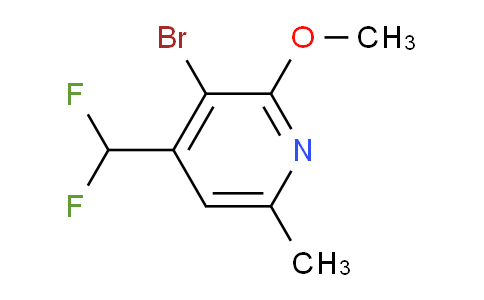 3-Bromo-4-(difluoromethyl)-2-methoxy-6-methylpyridine