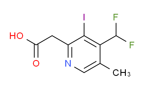 AM33688 | 1805088-34-9 | 4-(Difluoromethyl)-3-iodo-5-methylpyridine-2-acetic acid