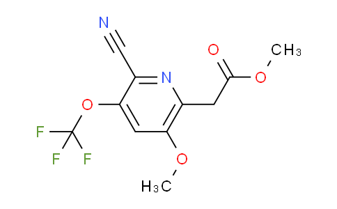 Methyl 2-cyano-5-methoxy-3-(trifluoromethoxy)pyridine-6-acetate