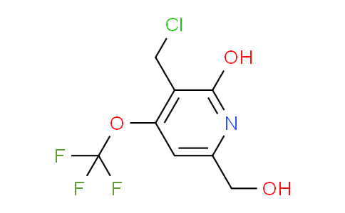3-(Chloromethyl)-2-hydroxy-4-(trifluoromethoxy)pyridine-6-methanol