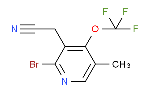 2-Bromo-5-methyl-4-(trifluoromethoxy)pyridine-3-acetonitrile