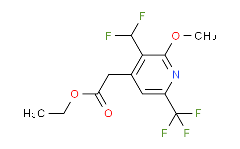 AM33777 | 1805440-69-0 | Ethyl 3-(difluoromethyl)-2-methoxy-6-(trifluoromethyl)pyridine-4-acetate