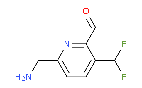 6-(Aminomethyl)-3-(difluoromethyl)pyridine-2-carboxaldehyde