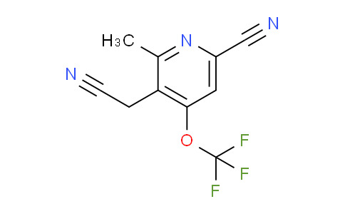 6-Cyano-2-methyl-4-(trifluoromethoxy)pyridine-3-acetonitrile