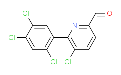 5-Chloro-6-(2,4,5-trichlorophenyl)picolinaldehyde