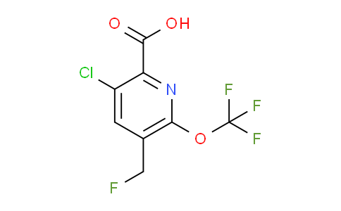 3-Chloro-5-(fluoromethyl)-6-(trifluoromethoxy)pyridine-2-carboxylic acid