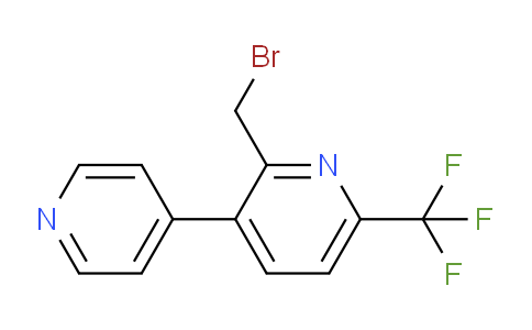 2-Bromomethyl-3-(pyridin-4-yl)-6-(trifluoromethyl)pyridine