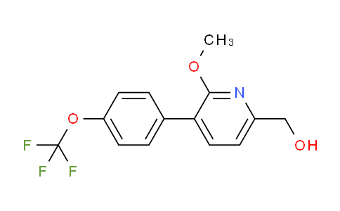 2-Methoxy-3-(4-(trifluoromethoxy)phenyl)pyridine-6-methanol
