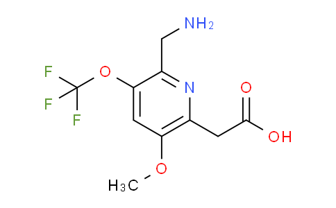 2-(Aminomethyl)-5-methoxy-3-(trifluoromethoxy)pyridine-6-acetic acid