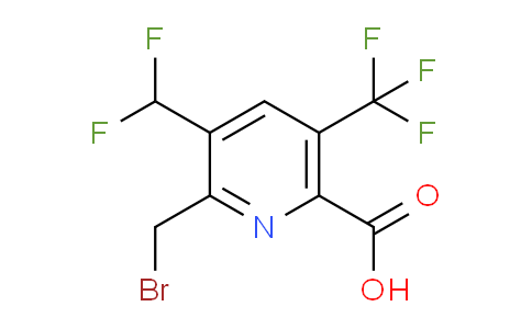 2-(Bromomethyl)-3-(difluoromethyl)-5-(trifluoromethyl)pyridine-6-carboxylic acid