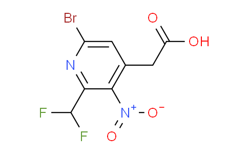 6-Bromo-2-(difluoromethyl)-3-nitropyridine-4-acetic acid