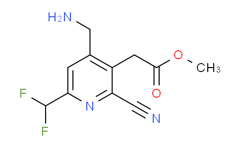 Methyl 4-(aminomethyl)-2-cyano-6-(difluoromethyl)pyridine-3-acetate