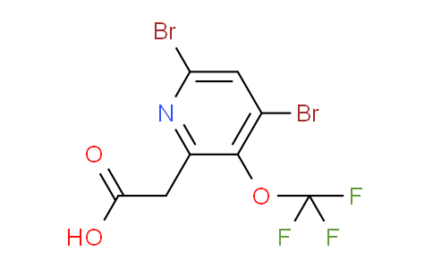 4,6-Dibromo-3-(trifluoromethoxy)pyridine-2-acetic acid
