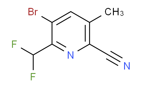 3-Bromo-6-cyano-2-(difluoromethyl)-5-methylpyridine