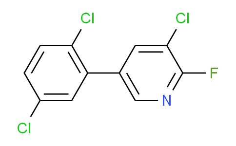 3-Chloro-5-(2,5-dichlorophenyl)-2-fluoropyridine
