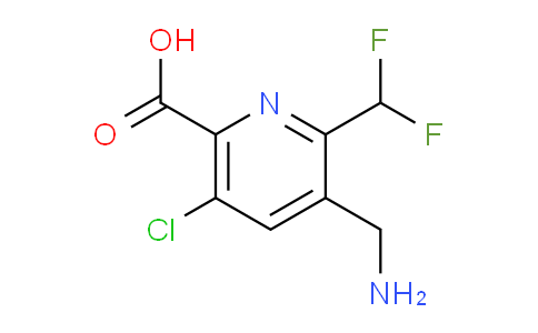 3-(Aminomethyl)-5-chloro-2-(difluoromethyl)pyridine-6-carboxylic acid