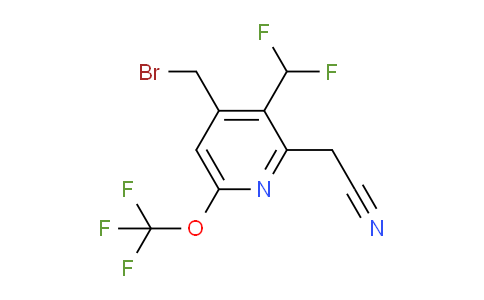 AM33982 | 1805305-87-6 | 4-(Bromomethyl)-3-(difluoromethyl)-6-(trifluoromethoxy)pyridine-2-acetonitrile