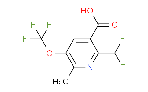 AM34026 | 1361790-68-2 | 2-(Difluoromethyl)-6-methyl-5-(trifluoromethoxy)pyridine-3-carboxylic acid