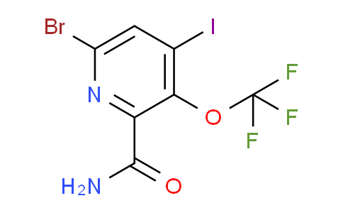 6-Bromo-4-iodo-3-(trifluoromethoxy)pyridine-2-carboxamide