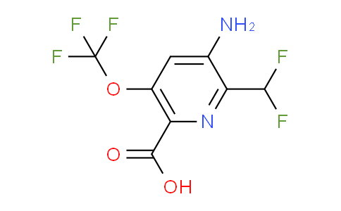 AM34105 | 1806151-74-5 | 3-Amino-2-(difluoromethyl)-5-(trifluoromethoxy)pyridine-6-carboxylic acid